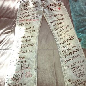 Handpainted vintage Levi’s